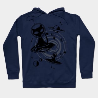 ALIEN BLACK CAT Hoodie